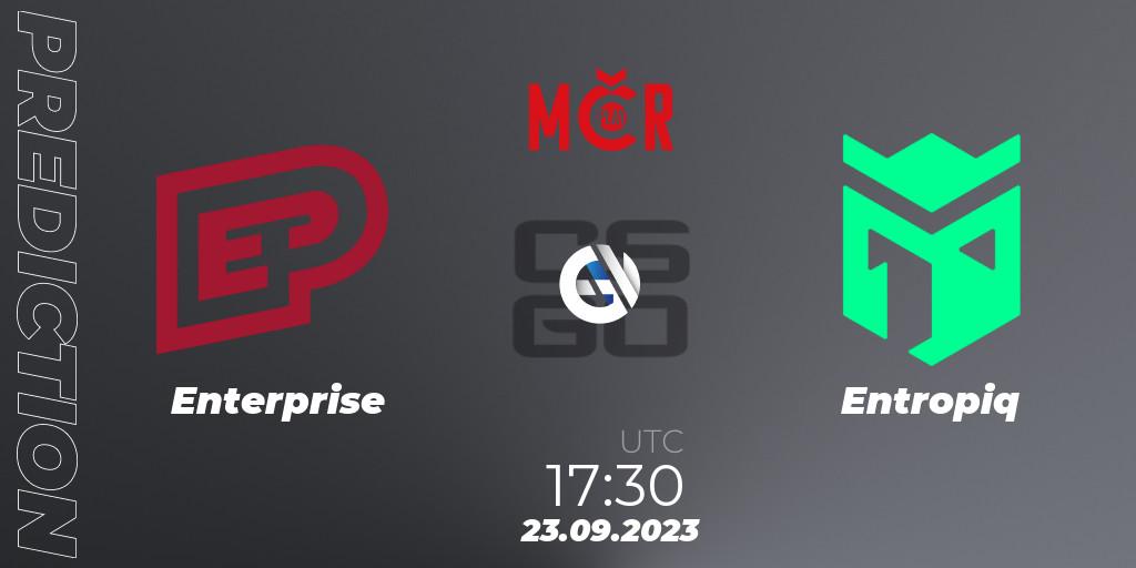 Prognose für das Spiel Enterprise VS Entropiq. 23.09.2023 at 17:30. Counter-Strike (CS2) - Tipsport Cup Prague Fall 2023: Closed Qualifier