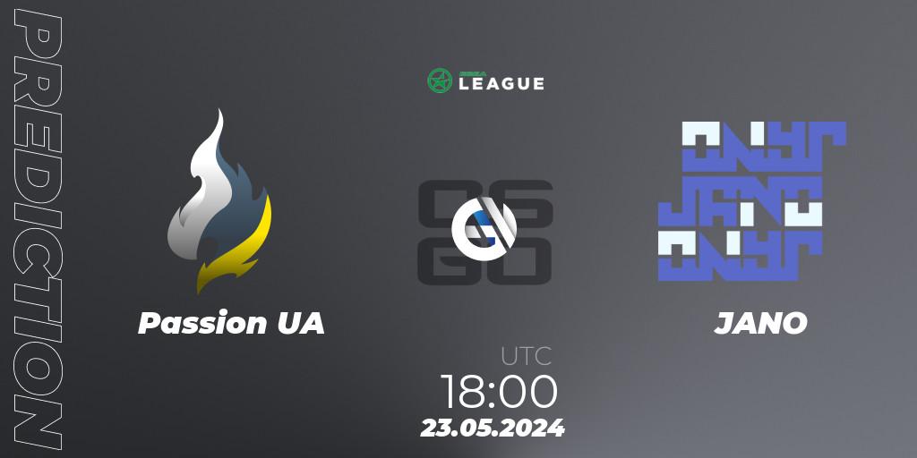 Prognose für das Spiel Passion UA VS JANO. 23.05.2024 at 18:00. Counter-Strike (CS2) - ESEA Season 49: Advanced Division - Europe