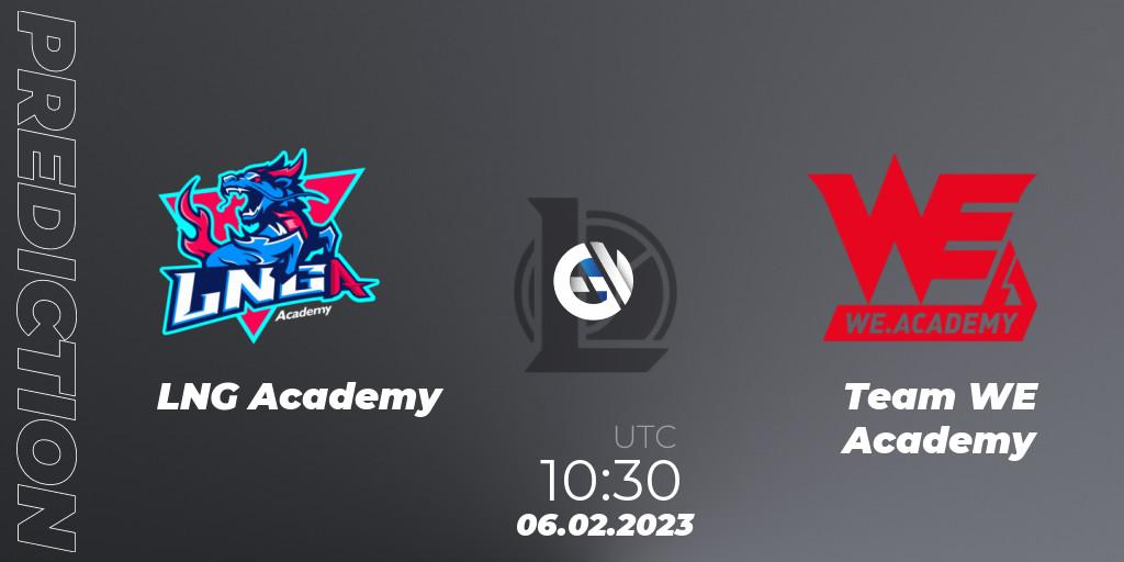 Prognose für das Spiel LNG Academy VS Team WE Academy. 06.02.2023 at 11:15. LoL - LDL 2023 - Swiss Stage