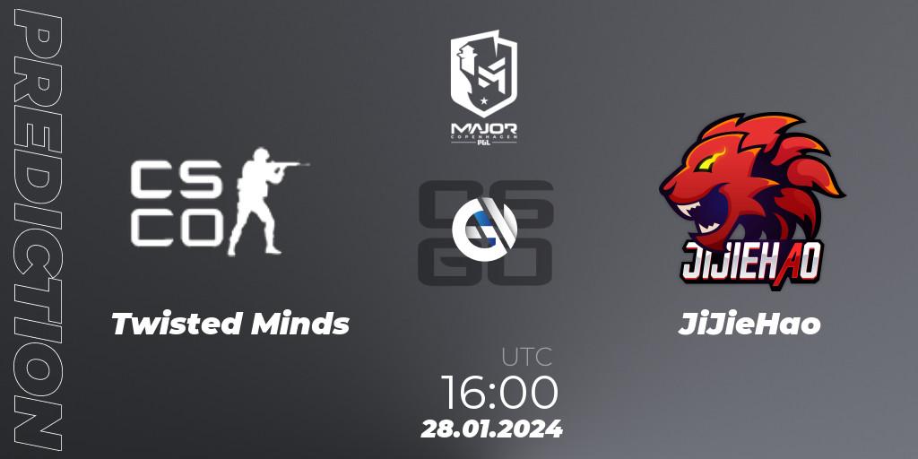 Prognose für das Spiel Twisted Minds VS JiJieHao. 28.01.24. CS2 (CS:GO) - PGL CS2 Major Copenhagen 2024 Middle East RMR Closed Qualifier