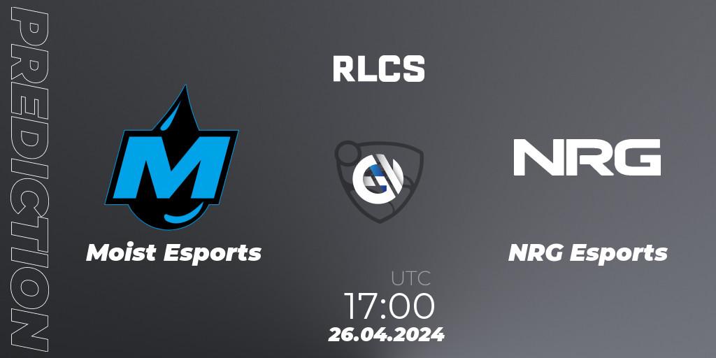 Prognose für das Spiel Moist Esports VS NRG Esports. 26.04.24. Rocket League - RLCS 2024 - Major 2: NA Open Qualifier 4
