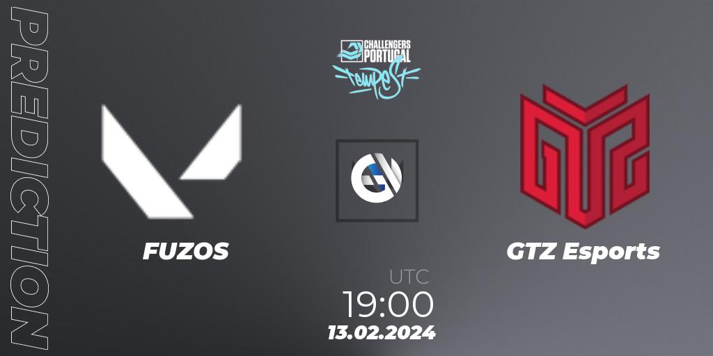 Prognose für das Spiel FUZOS VS GTZ Esports. 13.02.24. VALORANT - VALORANT Challengers 2024 Portugal: Tempest Split 1