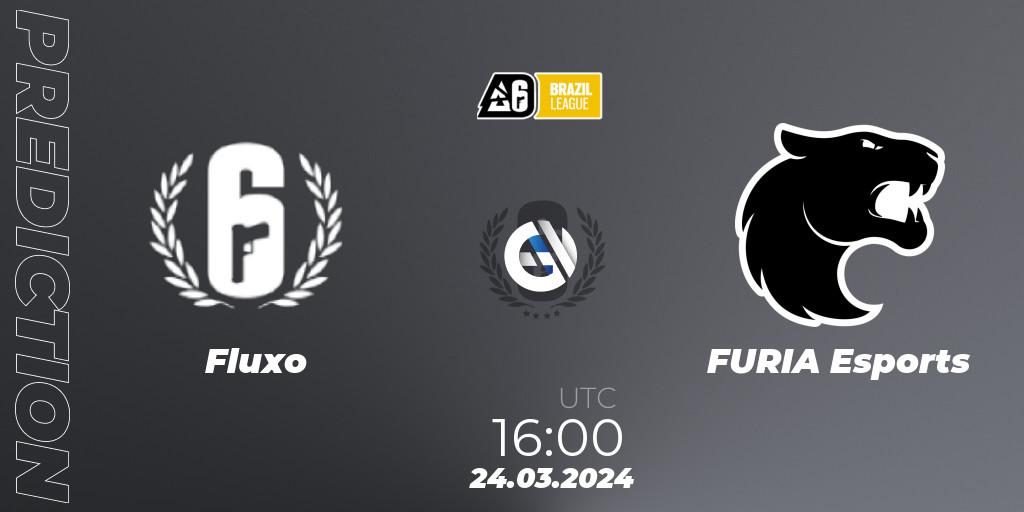 Prognose für das Spiel Fluxo VS FURIA Esports. 24.03.24. Rainbow Six - Brazil League 2024 - Stage 1