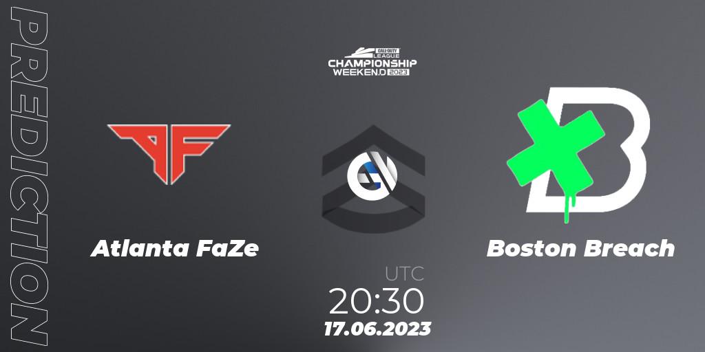 Prognose für das Spiel Atlanta FaZe VS Boston Breach. 17.06.2023 at 20:50. Call of Duty - Call of Duty League Championship 2023