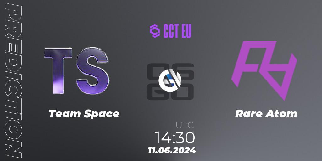 Prognose für das Spiel Team Space VS Rare Atom. 11.06.2024 at 14:30. Counter-Strike (CS2) - CCT Season 2 Europe Series 5