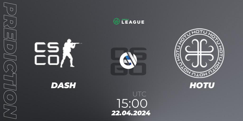Prognose für das Spiel DASH VS HOTU. 22.04.24. CS2 (CS:GO) - ESEA Season 49: Advanced Division - Europe