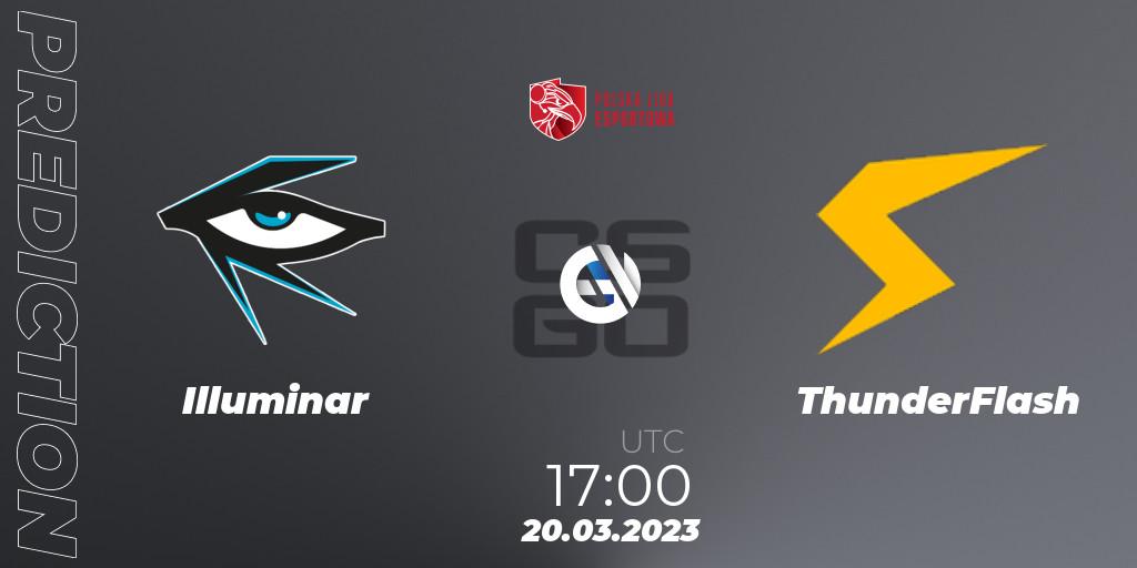 Prognose für das Spiel Illuminar VS ThunderFlash. 20.03.23. CS2 (CS:GO) - Polska Liga Esportowa 2023: Split #1