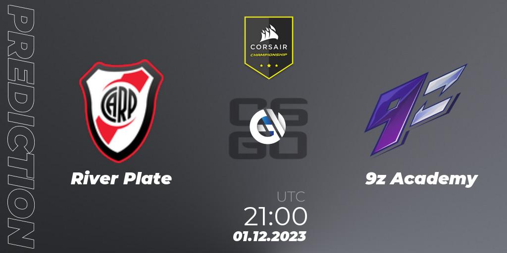 Prognose für das Spiel River Plate VS 9z Academy. 01.12.23. CS2 (CS:GO) - Corsair Championship 2023