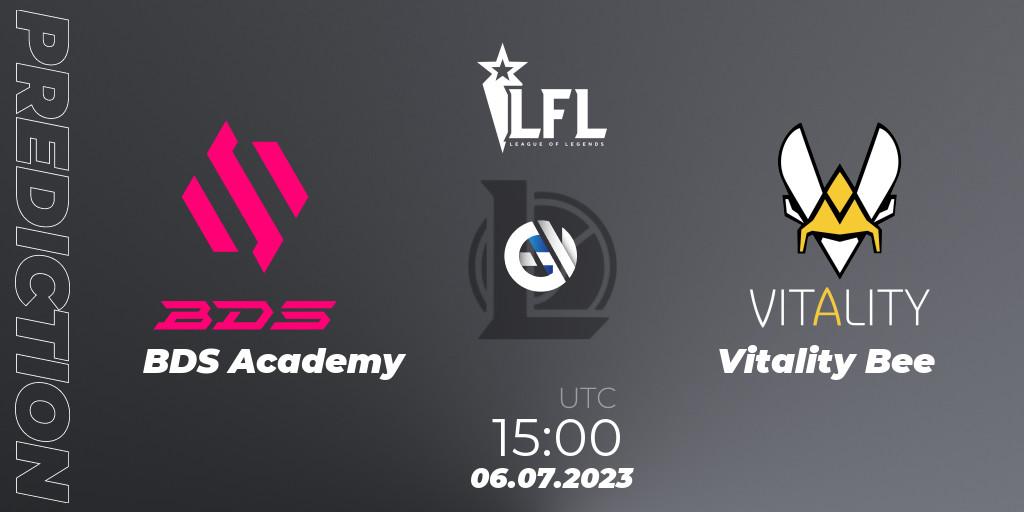 Prognose für das Spiel BDS Academy VS Vitality Bee. 06.07.2023 at 15:00. LoL - LFL Summer 2023 - Group Stage