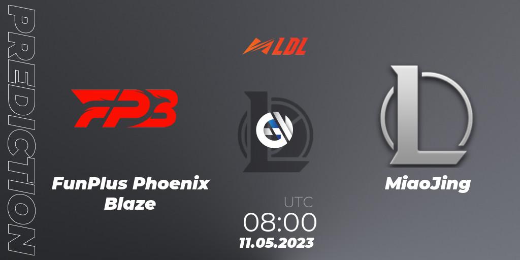 Prognose für das Spiel FunPlus Phoenix Blaze VS MiaoJing. 11.05.2023 at 08:00. LoL - LDL 2023 - Regular Season - Stage 2