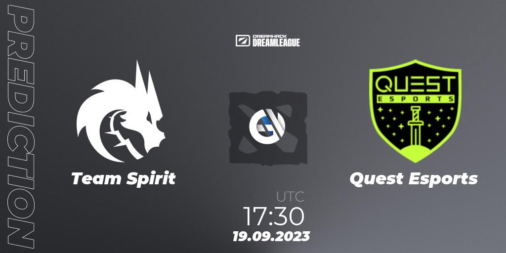 Prognose für das Spiel Team Spirit VS PSG Quest. 19.09.2023 at 17:30. Dota 2 - DreamLeague Season 21