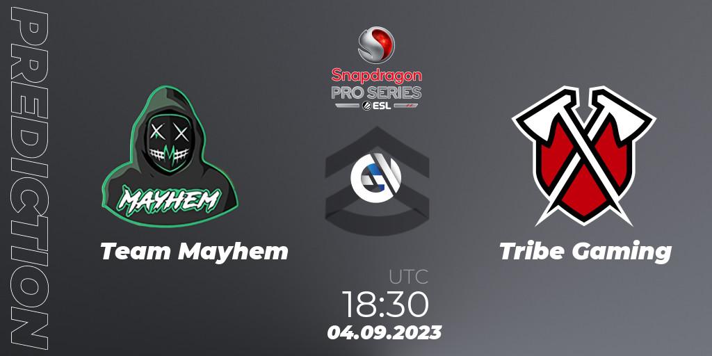 Prognose für das Spiel Team Mayhem VS Tribe Gaming. 04.09.2023 at 18:30. Call of Duty - Snapdragon Pro Series Season 3 North America
