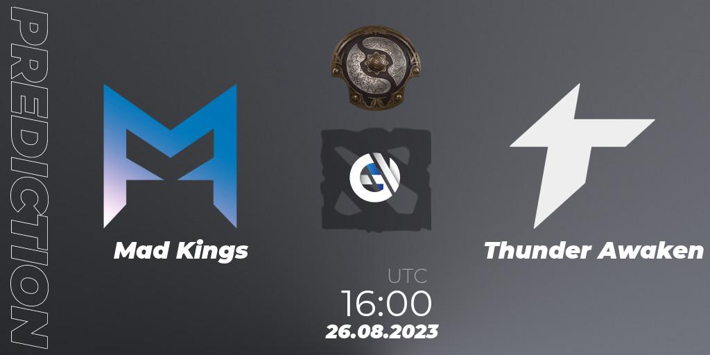 Prognose für das Spiel Mad Kings VS Thunder Awaken. 26.08.23. Dota 2 - The International 2023 - South America Qualifier