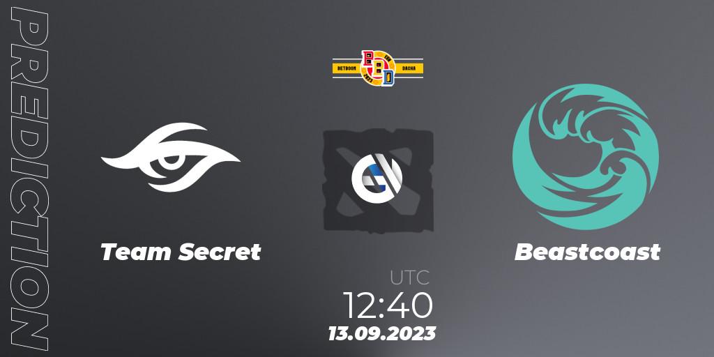Prognose für das Spiel Team Secret VS Beastcoast. 13.09.2023 at 13:08. Dota 2 - BetBoom Dacha
