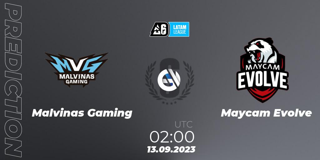 Prognose für das Spiel Malvinas Gaming VS Maycam Evolve. 13.09.2023 at 02:00. Rainbow Six - LATAM League 2023 - Stage 2