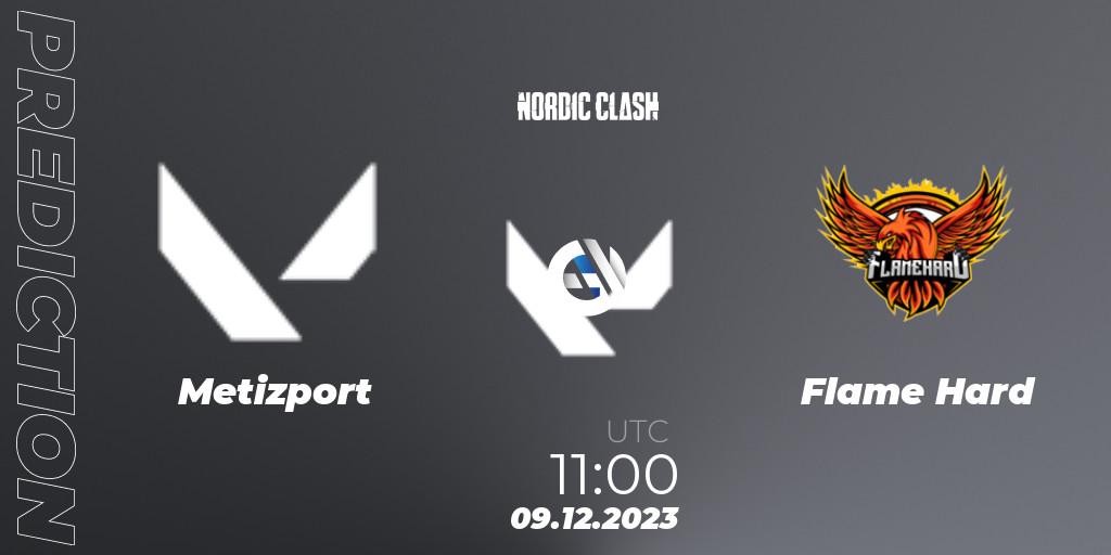 Prognose für das Spiel Metizport VS Flame Hard. 09.12.2023 at 11:00. VALORANT - Stryda VALORANT Nordic Clash
