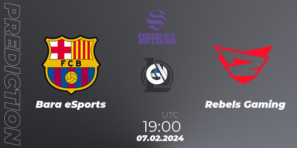 Prognose für das Spiel Barça eSports VS Rebels Gaming. 07.02.2024 at 19:00. LoL - Superliga Spring 2024 - Group Stage