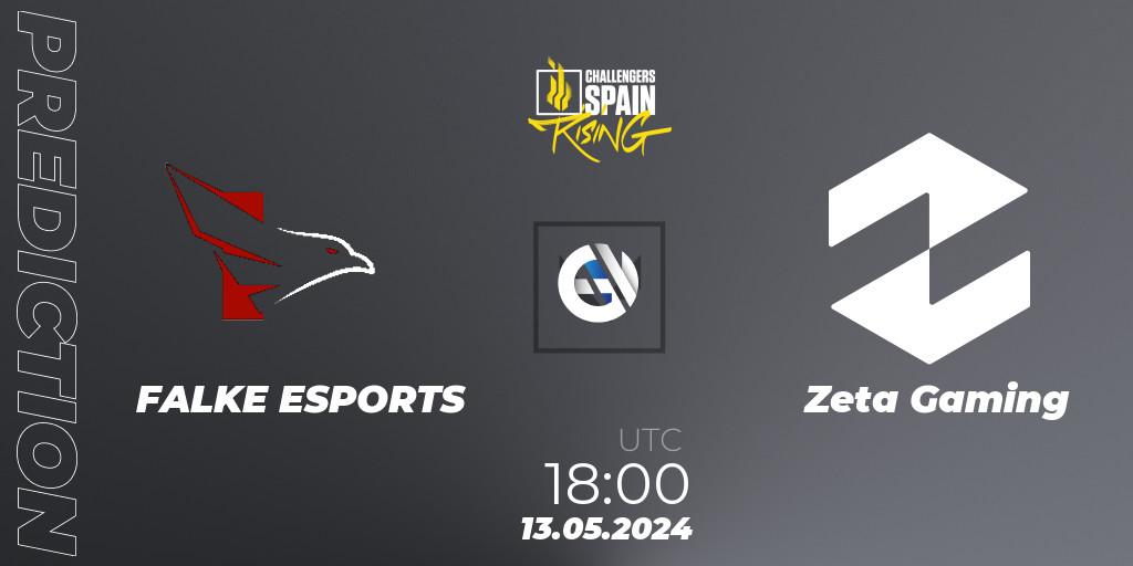 Prognose für das Spiel FALKE ESPORTS VS Zeta Gaming. 13.05.2024 at 18:00. VALORANT - VALORANT Challengers 2024 Spain: Rising Split 2