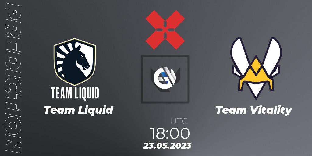 Prognose für das Spiel Team Liquid VS Team Vitality. 23.05.23. VALORANT - VCT 2023: EMEA League 