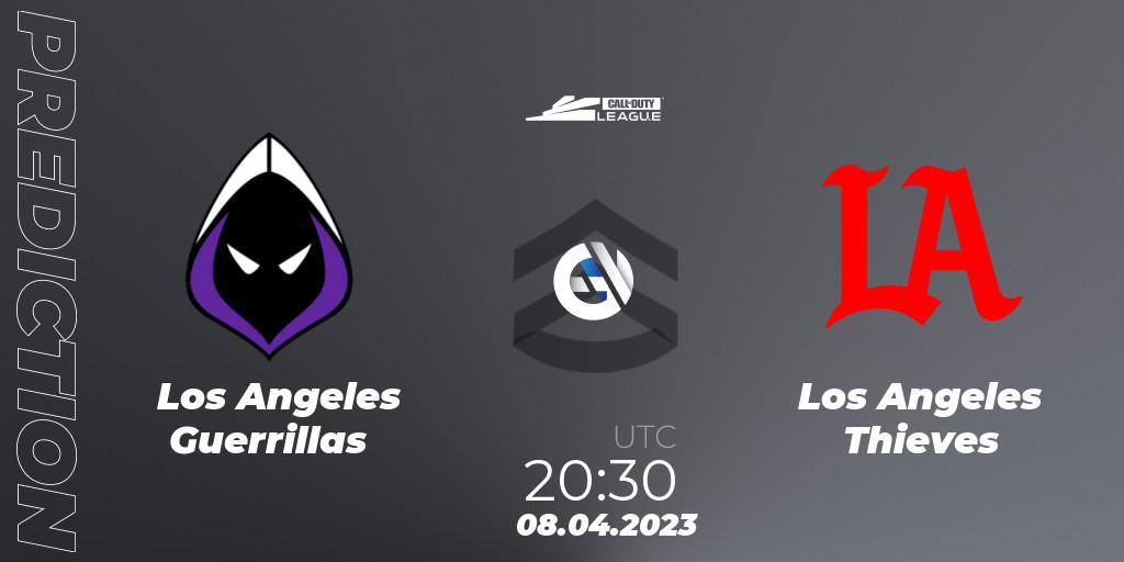 Prognose für das Spiel Los Angeles Guerrillas VS Los Angeles Thieves. 08.04.2023 at 20:30. Call of Duty - Call of Duty League 2023: Stage 4 Major Qualifiers