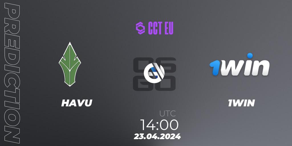 Prognose für das Spiel HAVU VS 1WIN. 23.04.24. CS2 (CS:GO) - CCT Season 2 Europe Series 1
