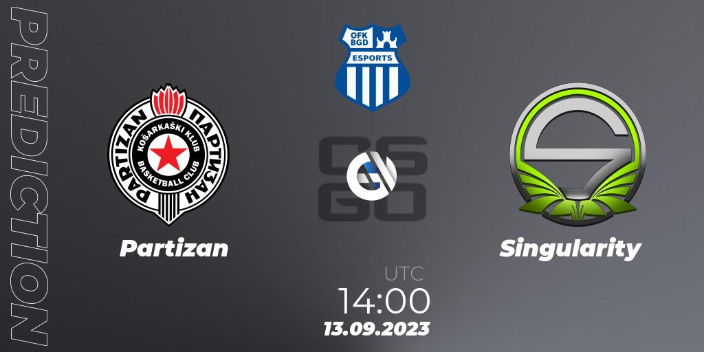 Prognose für das Spiel Partizan VS Singularity. 13.09.23. CS2 (CS:GO) - OFK BGD Esports Series #1