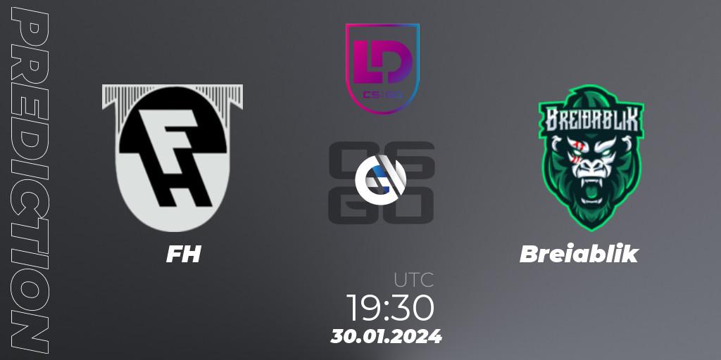 Prognose für das Spiel FH VS Breiðablik. 30.01.24. CS2 (CS:GO) - Icelandic Esports League Season 8: Regular Season