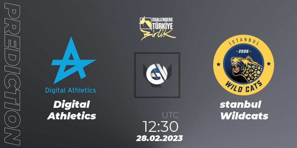Prognose für das Spiel Digital Athletics VS İstanbul Wildcats. 28.02.2023 at 12:30. VALORANT - VALORANT Challengers 2023 Turkey: Birlik Split 1