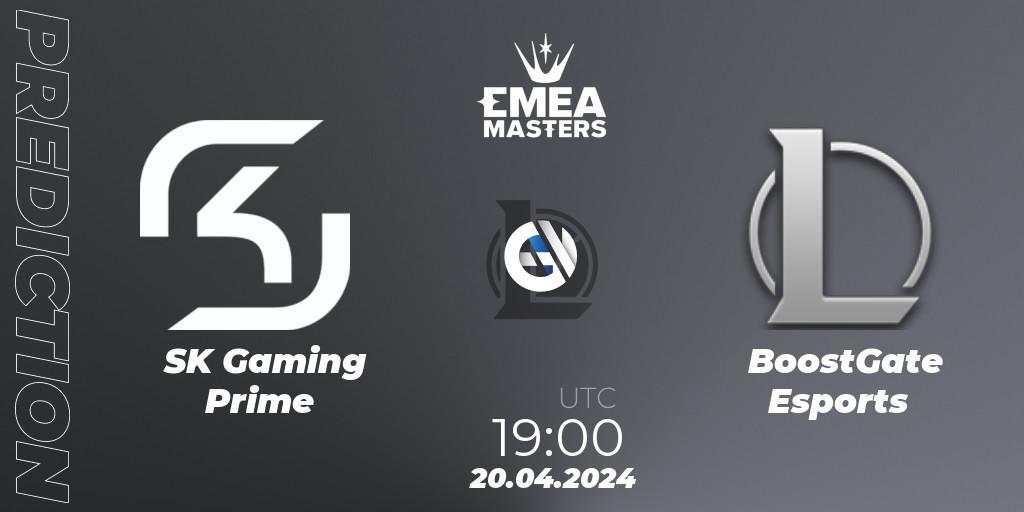 Prognose für das Spiel SK Gaming Prime VS BoostGate Esports. 20.04.24. LoL - EMEA Masters Spring 2024 - Group Stage