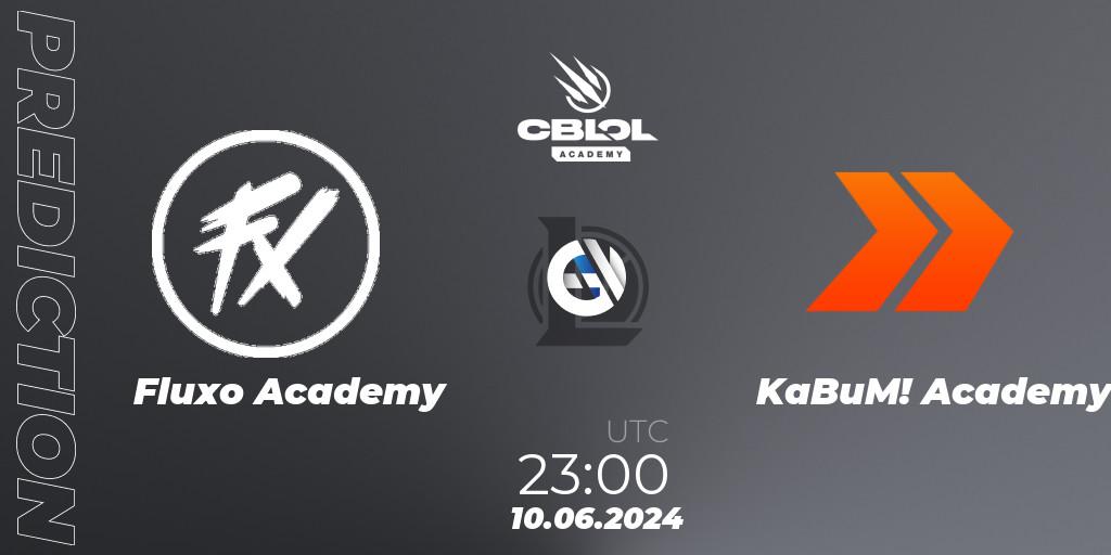 Prognose für das Spiel Fluxo Academy VS KaBuM! Academy. 10.06.2024 at 23:00. LoL - CBLOL Academy 2024