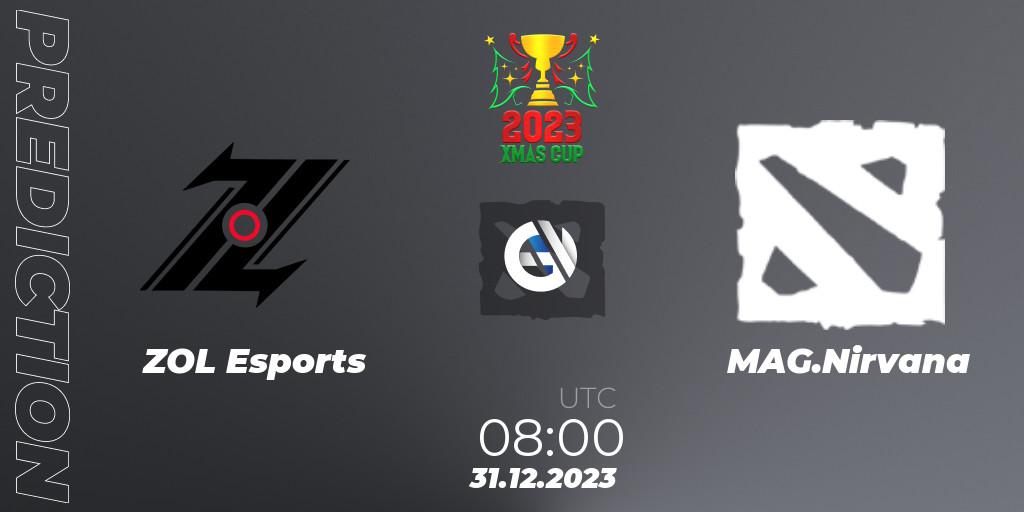 Prognose für das Spiel ZOL Esports VS MAG.Nirvana. 08.01.24. Dota 2 - Xmas Cup 2023