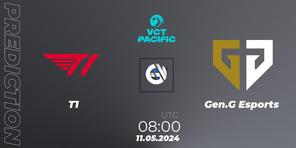 Prognose für das Spiel T1 VS Gen.G Esports. 11.05.2024 at 08:10. VALORANT - VCT 2024: Pacific League - Stage 1