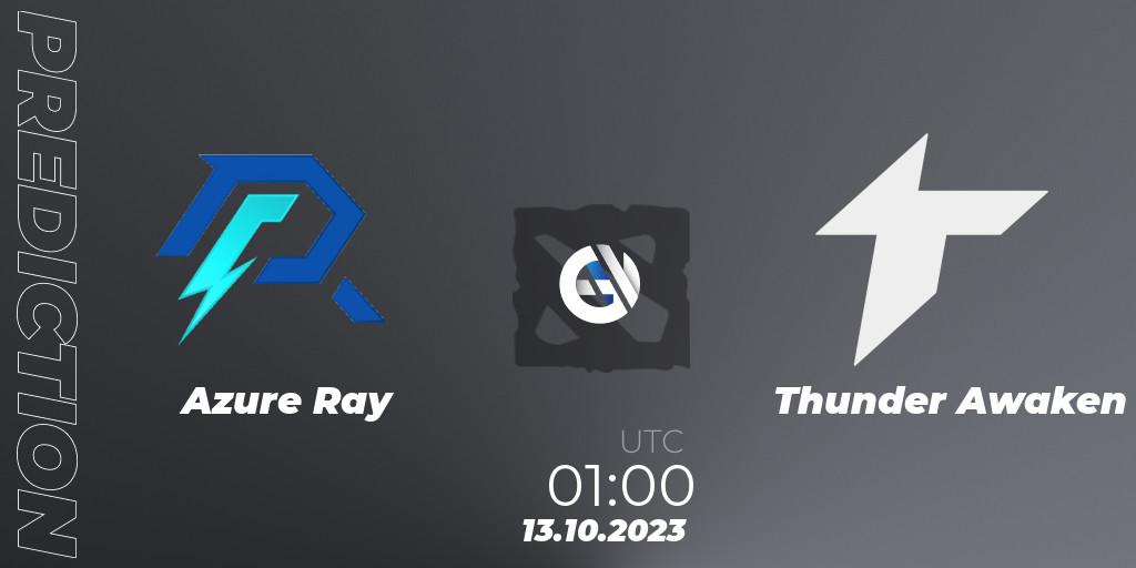 Prognose für das Spiel Azure Ray VS Thunder Awaken. 13.10.23. Dota 2 - The International 2023 - Group Stage