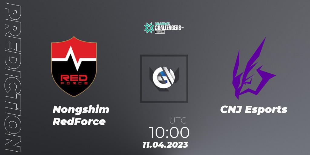 Prognose für das Spiel Nongshim RedForce VS CNJ Esports. 11.04.23. VALORANT - VALORANT Challengers 2023: Korea Split 2 - Regular League