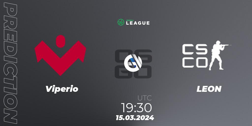 Prognose für das Spiel Viperio VS LEON. 15.03.24. CS2 (CS:GO) - ESEA Season 48: Main Division - Europe