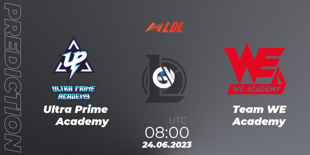 Prognose für das Spiel Ultra Prime Academy VS Team WE Academy. 24.06.2023 at 08:00. LoL - LDL 2023 - Regular Season - Stage 3
