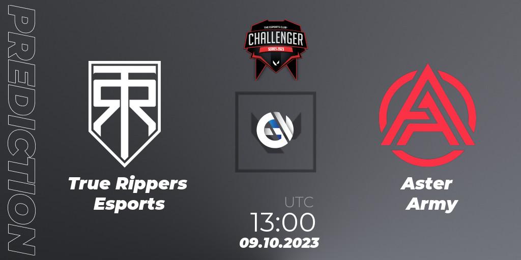 Prognose für das Spiel True Rippers Esports VS Aster Army. 09.10.23. VALORANT - TEC Challenger Series 10