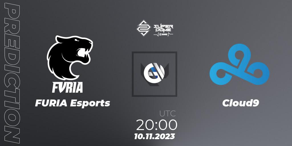 Prognose für das Spiel FURIA Esports VS Cloud9. 10.11.23. VALORANT - Superdome 2023 - Colombia