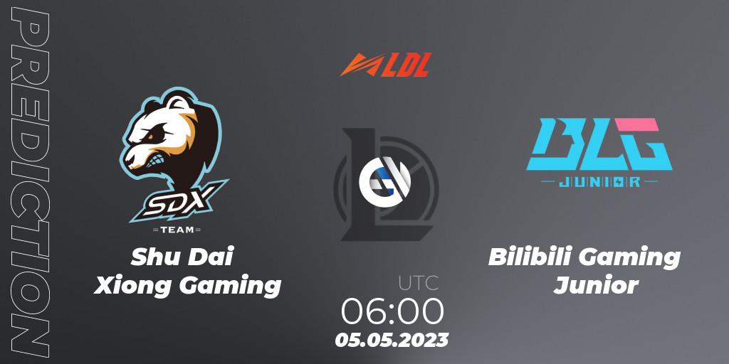 Prognose für das Spiel Shu Dai Xiong Gaming VS Bilibili Gaming Junior. 05.05.23. LoL - LDL 2023 - Regular Season - Stage 2