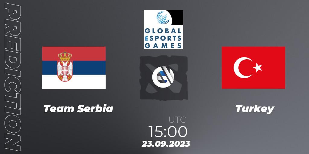Prognose für das Spiel Team Serbia VS Turkey. 23.09.23. Dota 2 - Global Esports Games 2023: Europe Qualifier