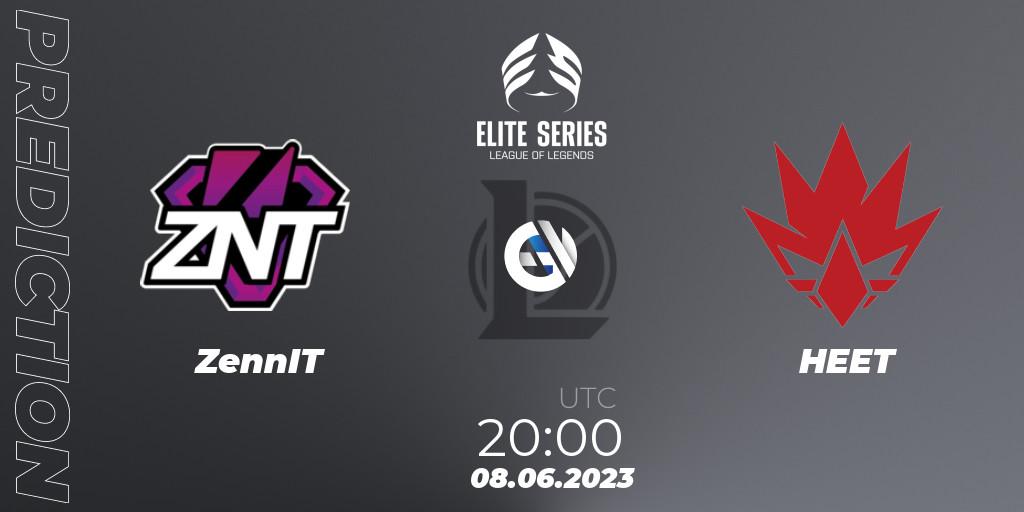 Prognose für das Spiel ZennIT VS HEET. 08.06.2023 at 20:00. LoL - Elite Series Summer 2023