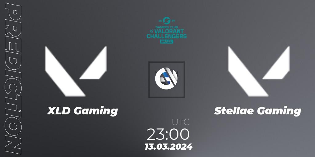 Prognose für das Spiel XLD Gaming VS Stellae Gaming. 13.03.2024 at 23:00. VALORANT - VALORANT Challengers Brazil 2024: Split 1