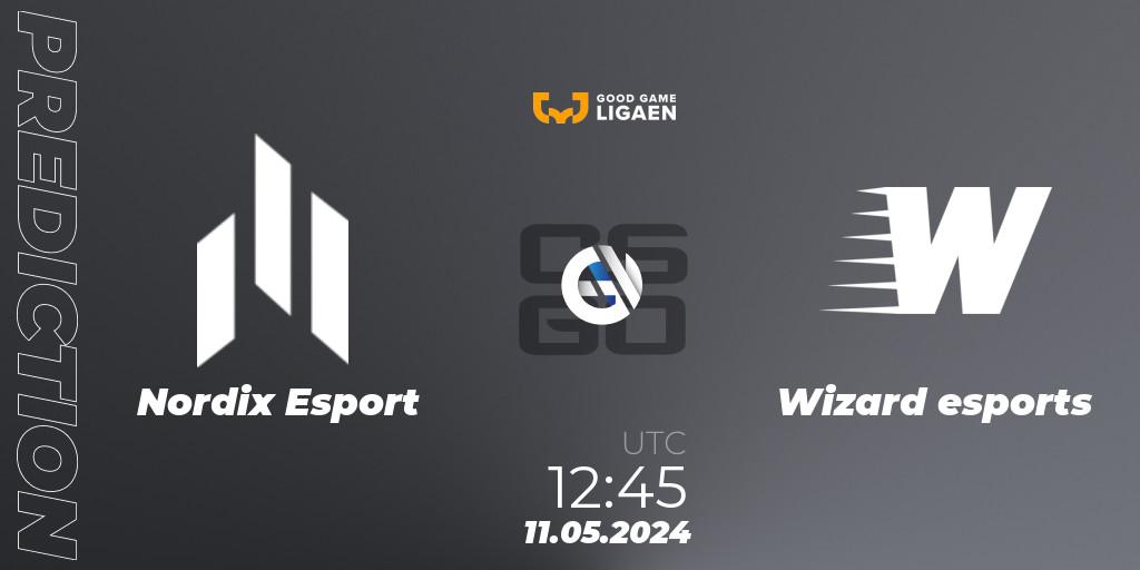 Prognose für das Spiel Nordix Esport VS Wizard esports. 11.05.2024 at 12:45. Counter-Strike (CS2) - Good Game-ligaen Spring 2024