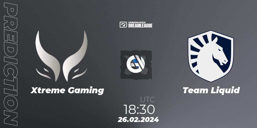 Prognose für das Spiel Xtreme Gaming VS Team Liquid. 26.02.24. Dota 2 - DreamLeague Season 22