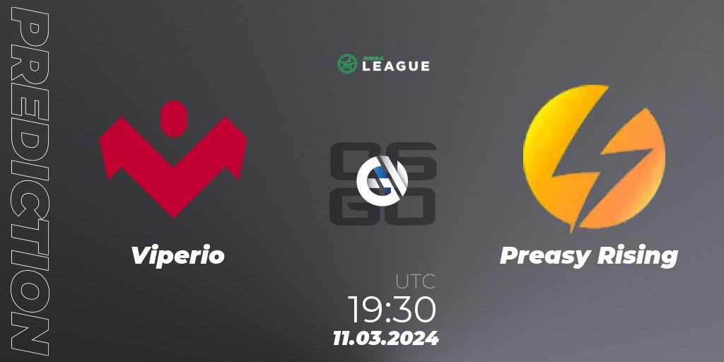 Prognose für das Spiel Viperio VS Preasy Rising. 11.03.24. CS2 (CS:GO) - ESEA Season 48: Main Division - Europe