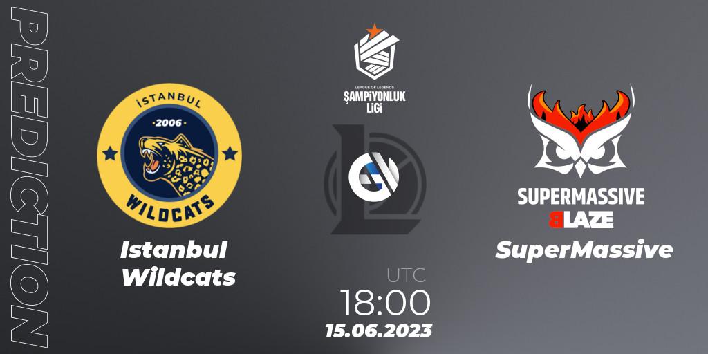 Prognose für das Spiel Istanbul Wildcats VS SuperMassive. 15.06.2023 at 18:00. LoL - TCL Summer 2023 - Group Stage