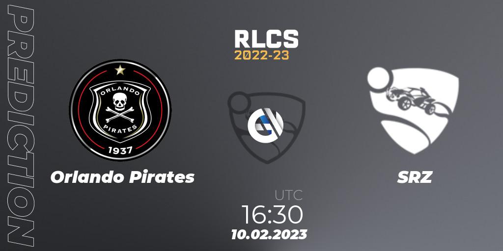 Prognose für das Spiel Orlando Pirates VS SRZ. 10.02.2023 at 16:30. Rocket League - RLCS 2022-23 - Winter: Sub-Saharan Africa Regional 2 - Winter Cup