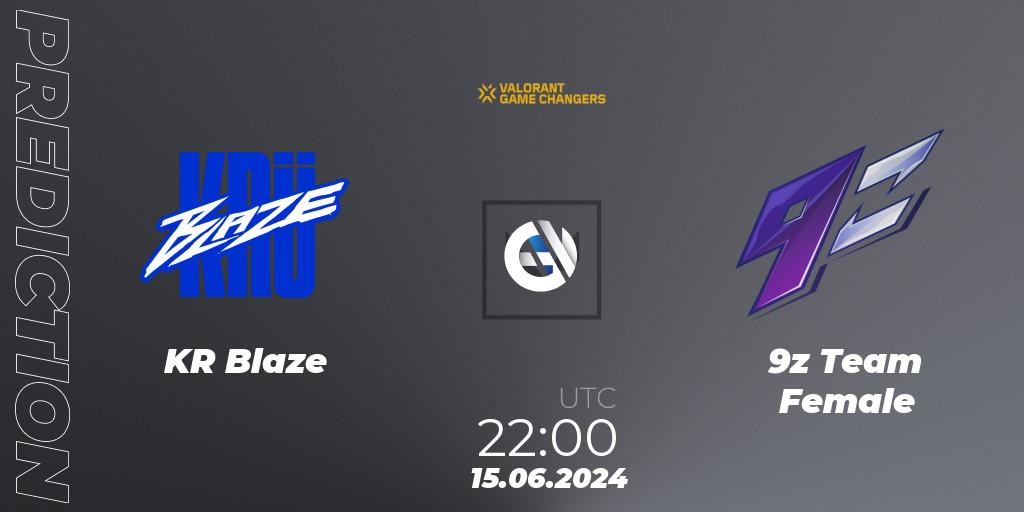 Prognose für das Spiel KRÜ Blaze VS 9z Team Female. 15.06.2024 at 22:00. VALORANT - VCT 2024: Game Changers LAS - Opening