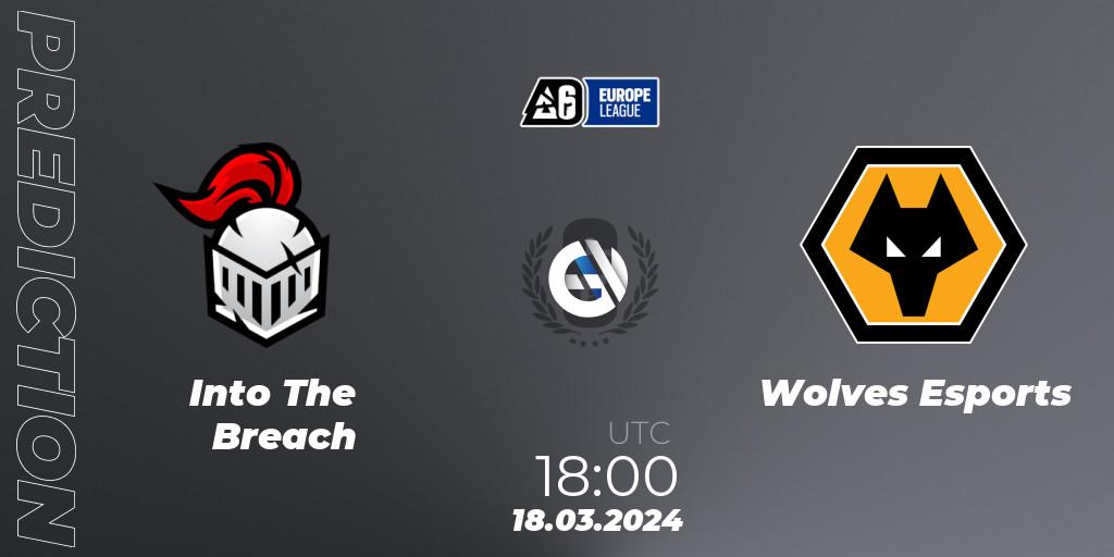 Prognose für das Spiel Into The Breach VS Wolves Esports. 18.03.24. Rainbow Six - Europe League 2024 - Stage 1