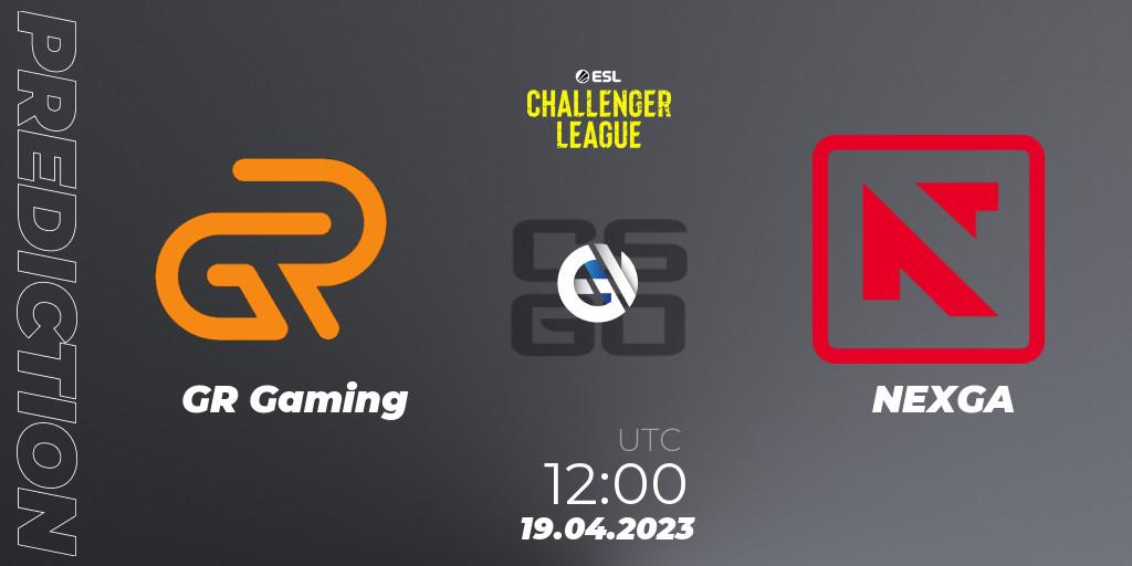 Prognose für das Spiel GR Gaming VS NEXGA. 19.04.23. CS2 (CS:GO) - ESL Challenger League Season 45: Asia-Pacific